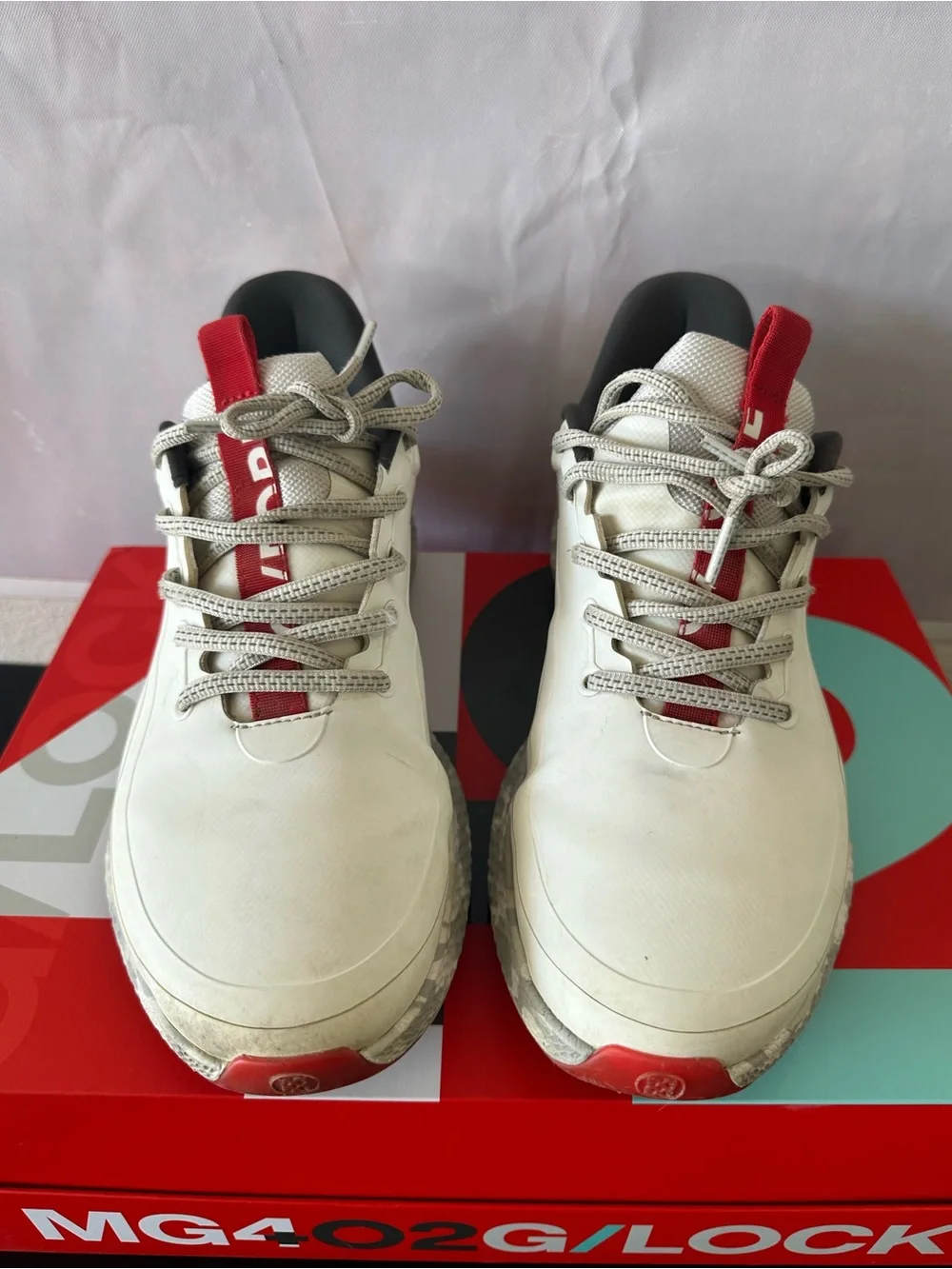 The G/FORE Men's MG4+ O2 G/Lock Camo Mid Sole Golf Shoe Size 8